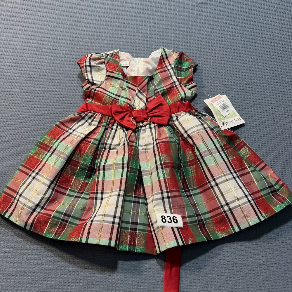 Bonnie Jean Red Girls  Dress‎ Sz 2T Brand New